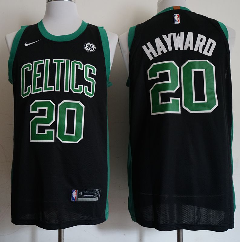 Men Boston Celtics 20 Hayward Black City Edition Game Nike NBA Jerseys